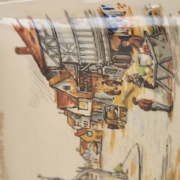 VINTAGE VICTORIA B.C. ENGLAND LANCASTER LTD & SANDLAND WARE SOUVENIR BUTTER DISH - Picture 5 of 11